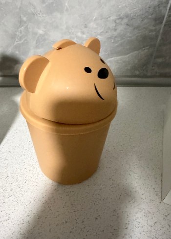 Ayıcık Kapaklı Bej Saklama Kabı - Görsel 3