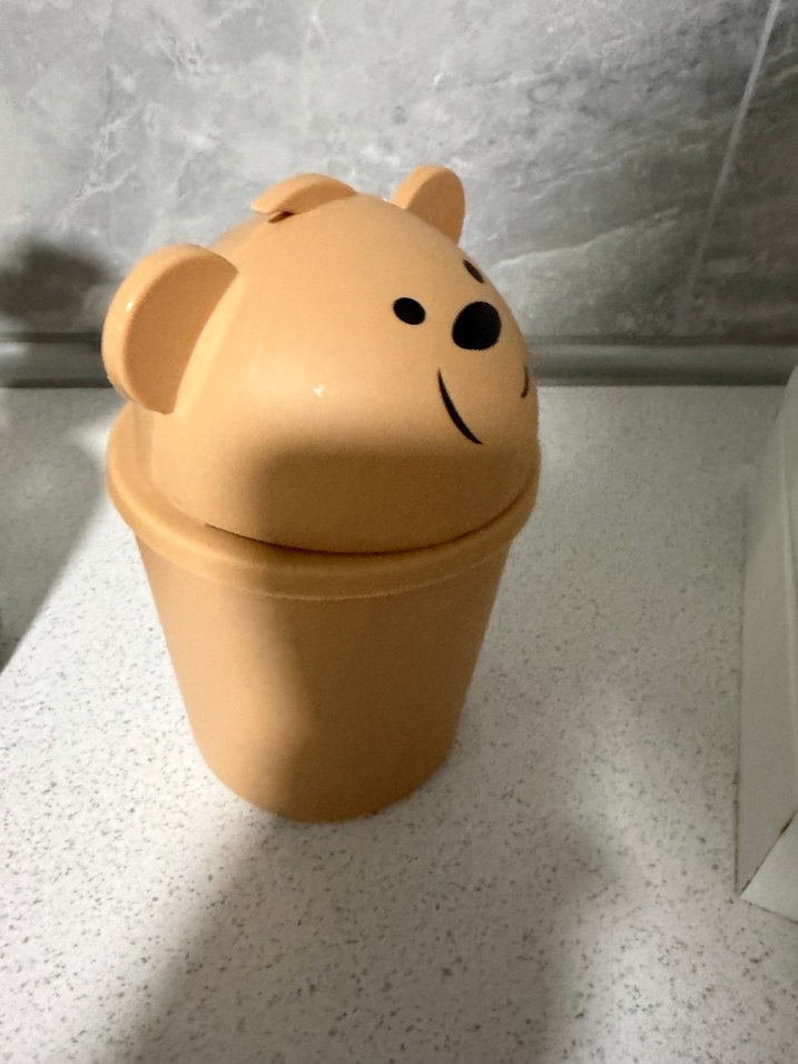 Ayıcık Kapaklı Bej Saklama Kabı - Görsel 3