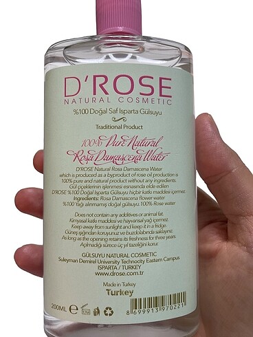 Diğer D'Rose gül suyu