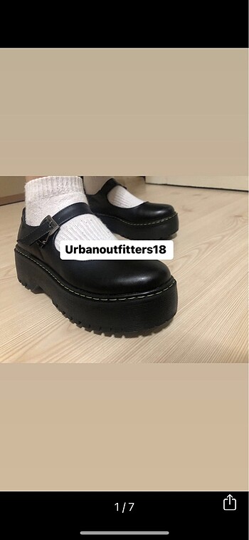 Urban Outfitters Siyah Oxford Harajuku Tarz Lolita Ayakkabı