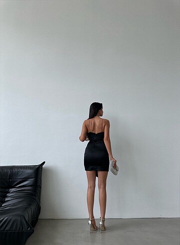 Zara Zara Model Askıları Taş Aksesuarlı Elbise