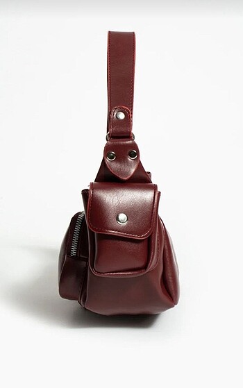 Beden bordo Renk Vintage astarlı kol çantası