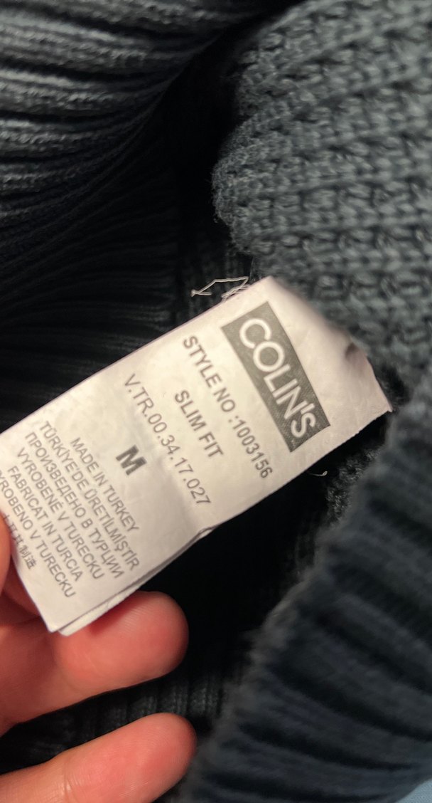 Colins Antrasit M beden Erkek Kazak - Görsel 4