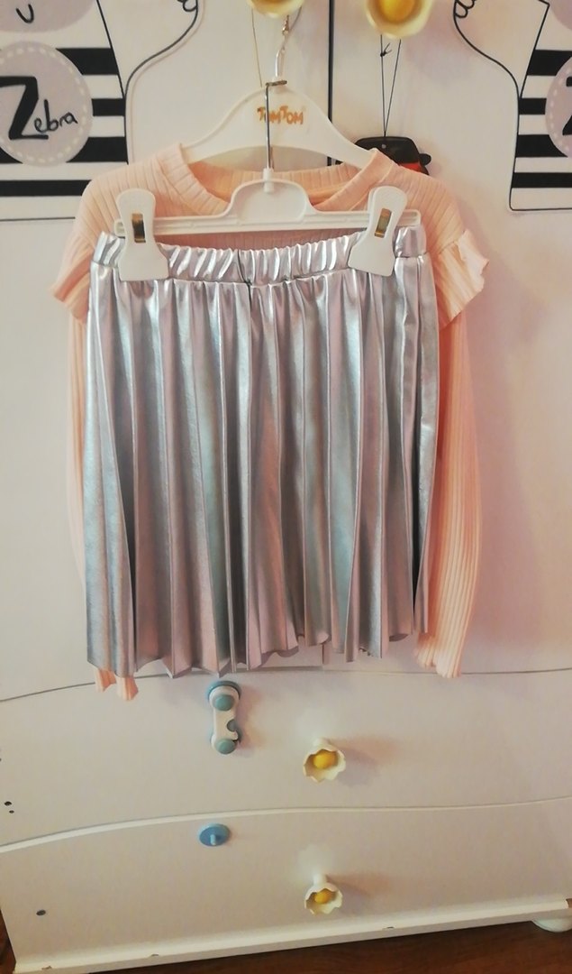 Kız Uzun Kollu Tişört-Etek Takım 9+10 yaş - Görsel 4