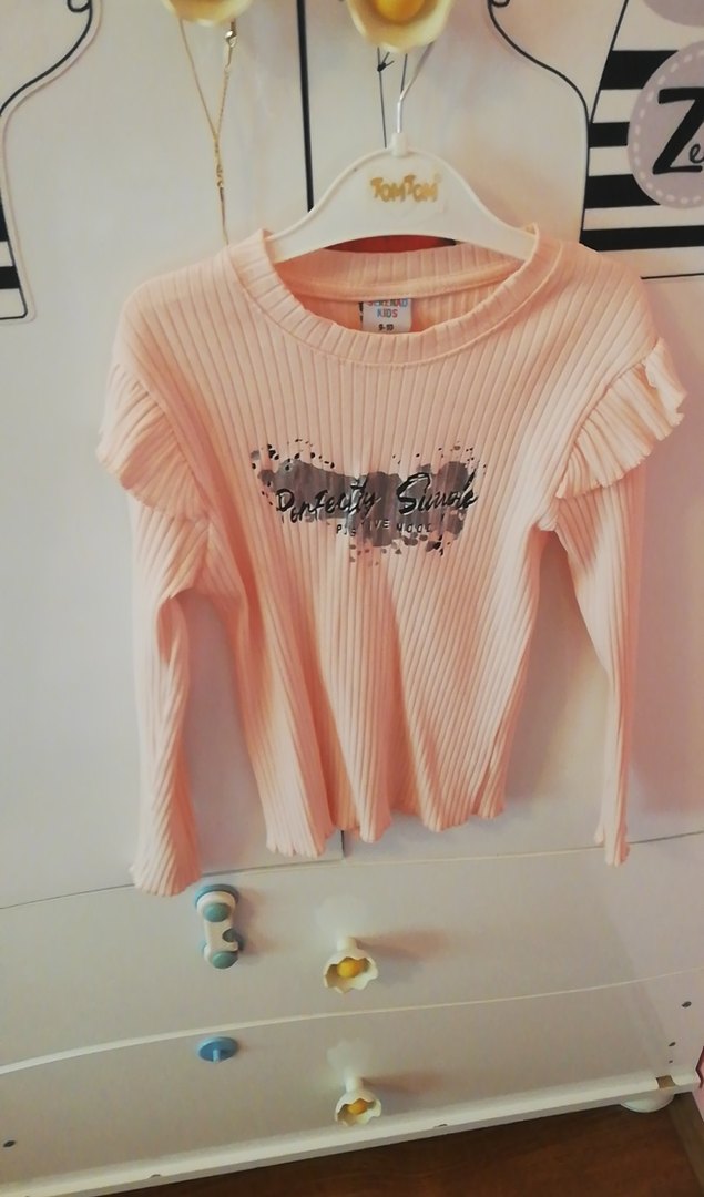 Kız Uzun Kollu Tişört-Etek Takım 9+10 yaş - Görsel 2