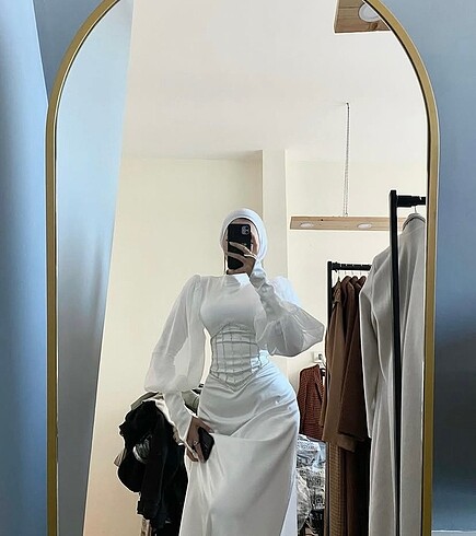 38 Beden beyaz Renk Nikah Elbisesi