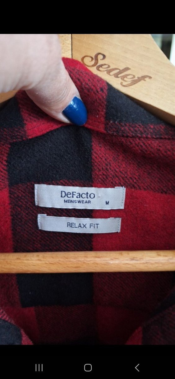 Kırmızı Siyah Kareli Gömlek - Görsel 3