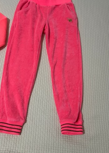 4 Yaş Beden Kız Çocuk Pembe Polar Eşofman Takımı