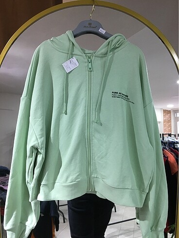 Fermuarlı kapüşonlu Sweatshirt