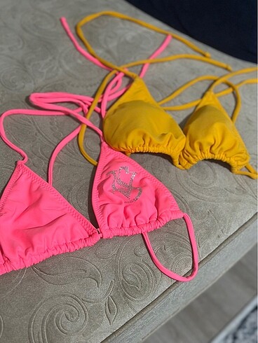 s Beden sarı Renk Vct secret üst bikini