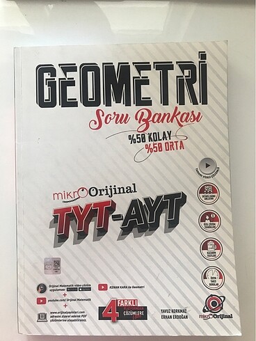 Mikroorijinal Yayınları Geometri Soru Bankası