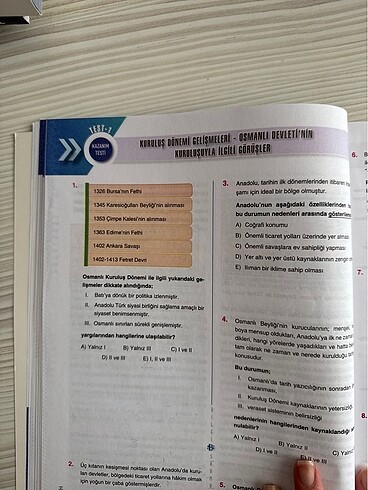 Bilgi Sarmal Yayınları 10. Sınıf Tarih Soru Bankası - Görsel 3