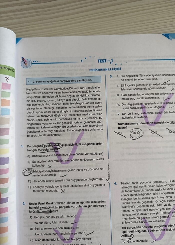 Palme Yayınları 10. Sınıf Türk Dili ve Edebiyatı Soru Bankası - Görsel 2
