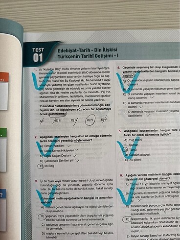 Çap Yayınları 10. Sınıf Türk Dili ve Edebiyatı Soru Bankası - Görsel 2