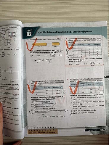 Çap Yayınları 10. Sınıf Fizik Soru Bankası - Görsel 2