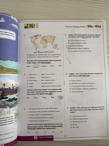 Tonguç 9. Sınıf Coğrafya Konu Anlatımlı Soru Bankası - Görsel 3