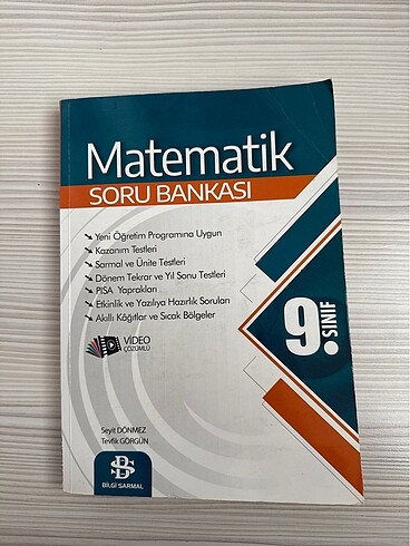 Bilgi Sarmal 9. Sınıf Matematik Soru Bankası