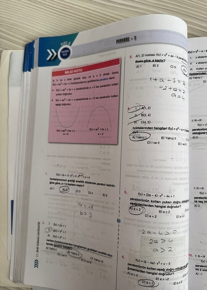 Bilgi Sarmal 11. Sınıf Matematik Soru Bankası - Görsel 4
