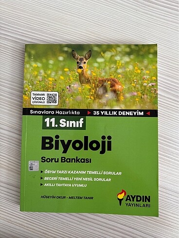 Aydın Yayınları 11. Sınıf Biyoloji Soru Bankası