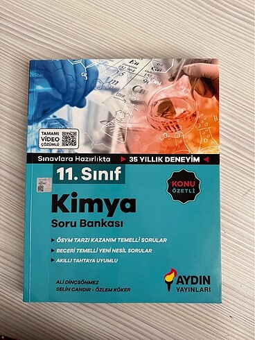 Aydın Yayınları 11. Sınıf Kimya Soru Bankası