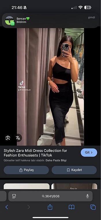 xs Beden Zara elbise