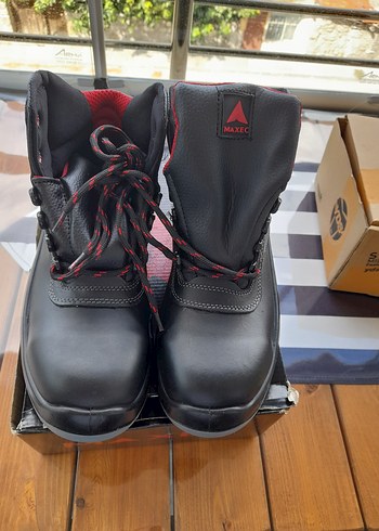 41 Beden siyah Renk Gri Erkek Biker Botlar Velcro Detaylı