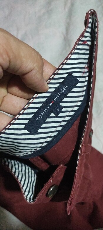 36 Beden bordo Renk Tommy pantolon 