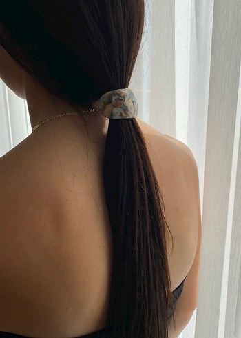 Zara Bej Pastel Bohem Elastik Saç Tokası