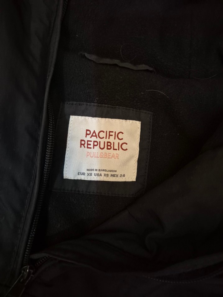Pull&bear pacific republic marka Yağmurluk xs beden - Görsel 4
