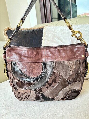 Beden çeşitli Renk Vintage Coach Çanta