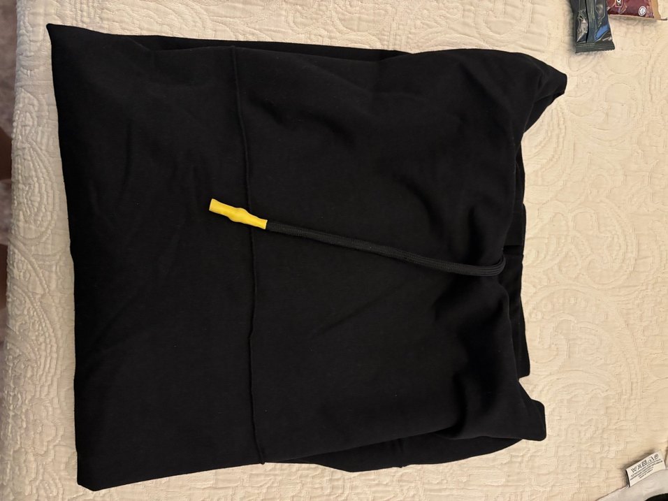 Siyah Yüksek Yakalı Midi Sweatshirt - Görsel 4