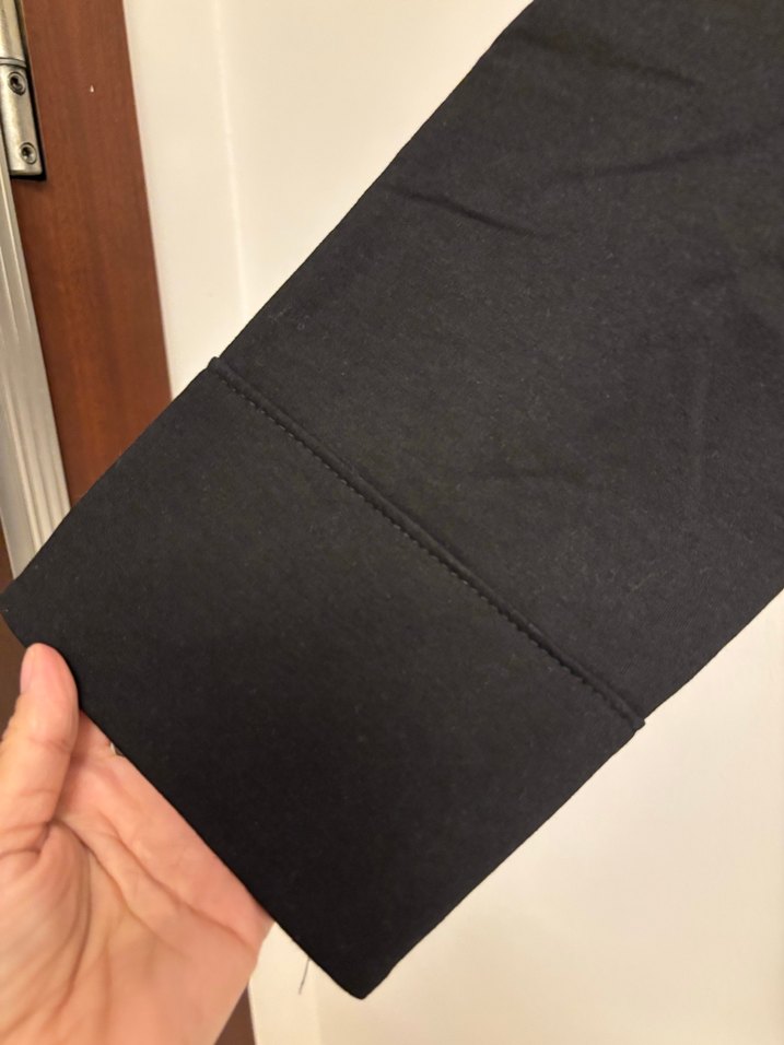 Siyah Yüksek Yakalı Midi Sweatshirt - Görsel 2