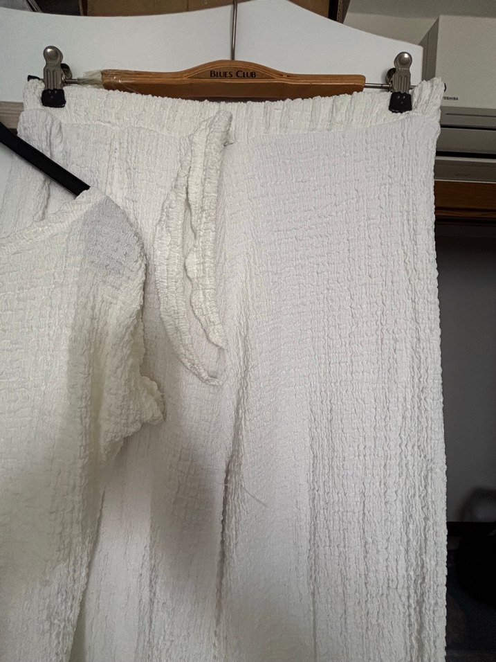 Beyaz İkili Likralı Takım - Görsel 3