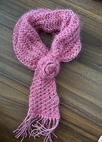 Şal Şapka  Dantel Örgü Bohem Kadın Fular - Görsel 3