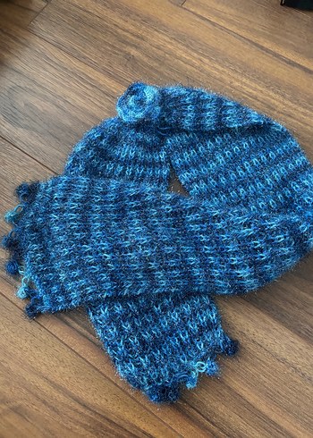 Şal Şapka  Dantel Örgü Bohem Kadın Fular - Görsel 8