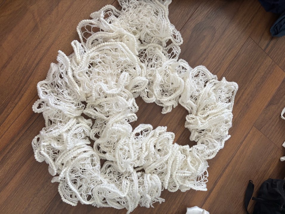 Şal Şapka  Dantel Örgü Bohem Kadın Fular - Görsel 5