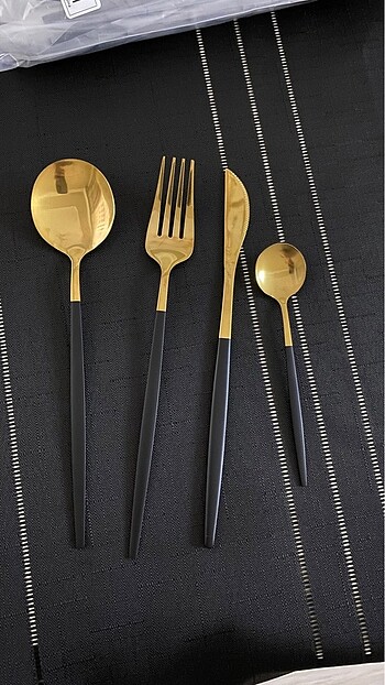 Gold kaşık çatal takımı