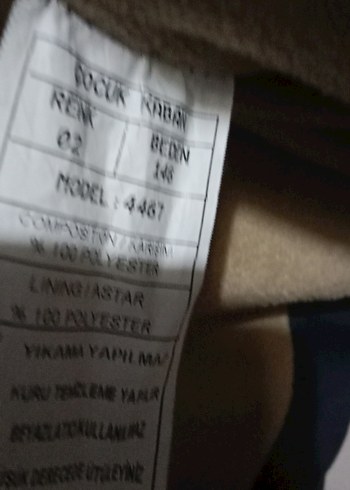 Erkek Çocuk siyah mont - Görsel 2