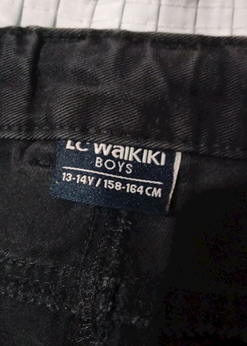 Gri Bel Detaylı Erkek Çocuk Kot Pantolon - Görsel 7