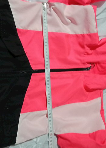 Pembe Renkli Kısa Kollu Spor Ceket yamurluk - Görsel 6