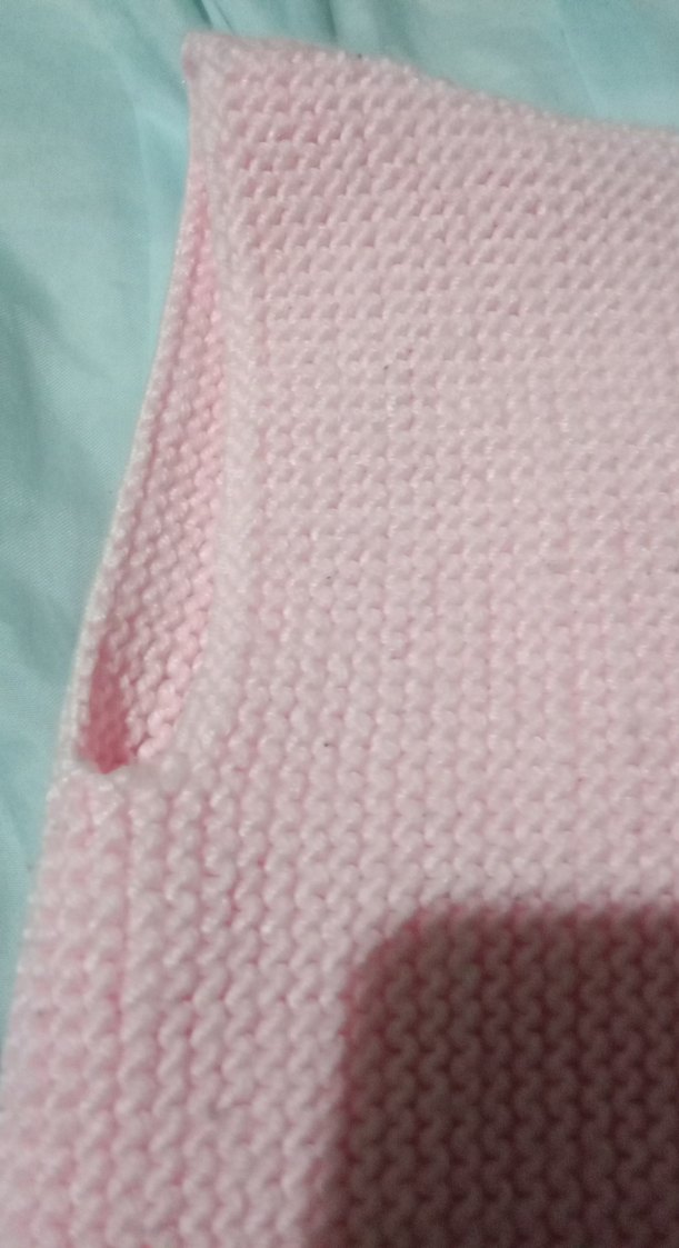 Kız Çocuk Pembe Örgü Kolsuz Hırka - Görsel 3