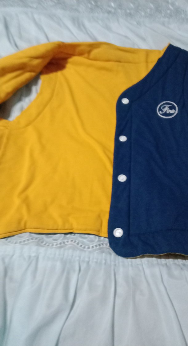 Mavi Düğmeli Erkek Yelek - Görsel 4