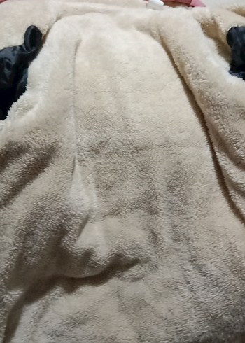 kız çocuk pembe içi kürklü mont - Görsel 2