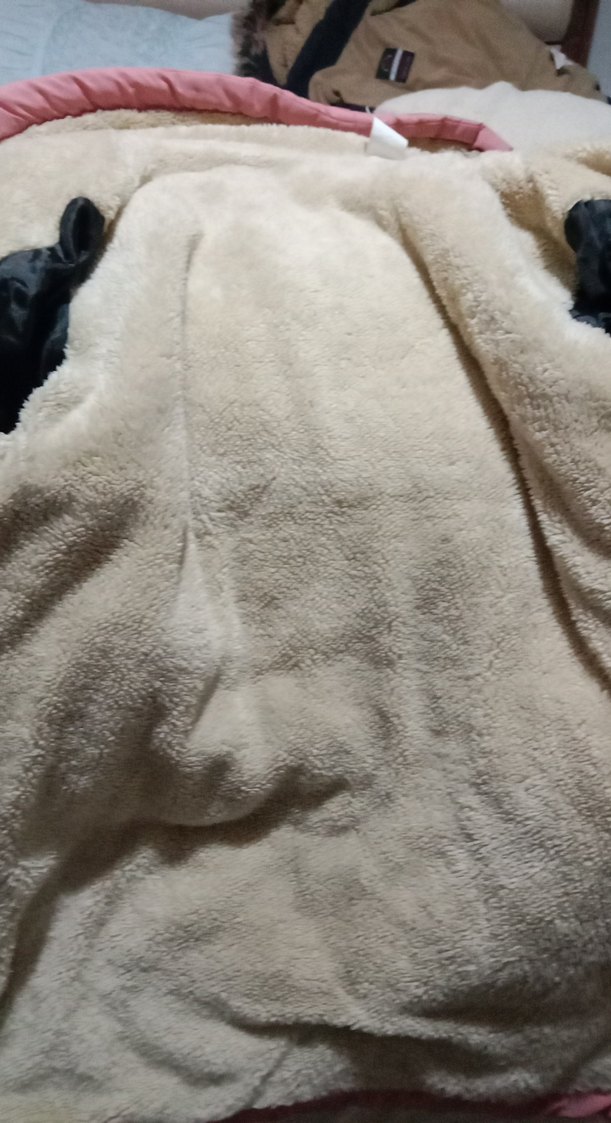 kız çocuk pembe içi kürklü mont - Görsel 2