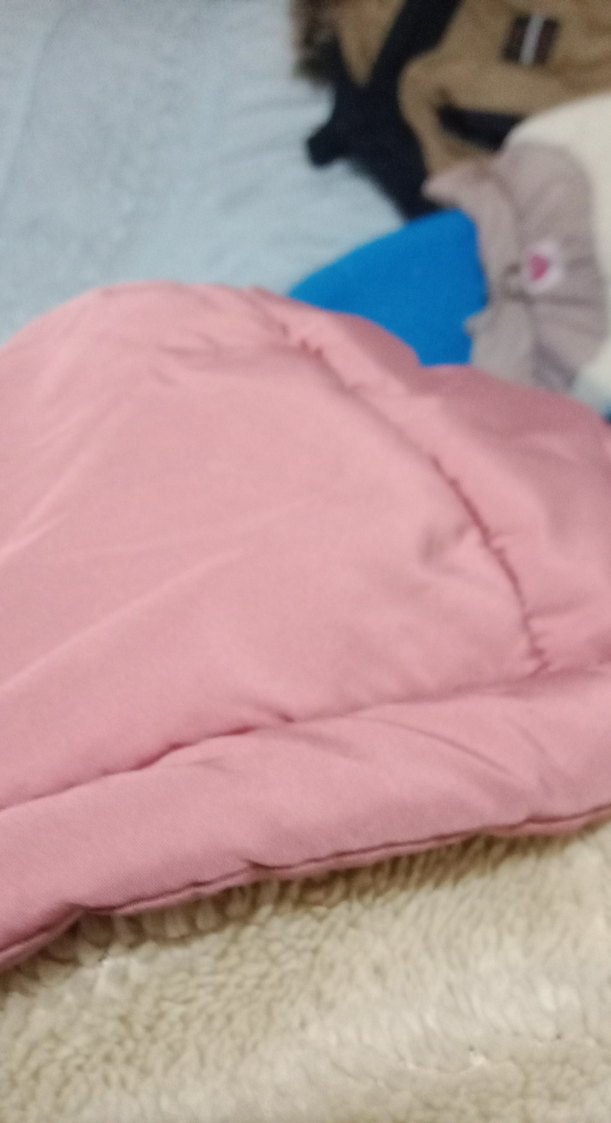 kız çocuk pembe içi kürklü mont - Görsel 4