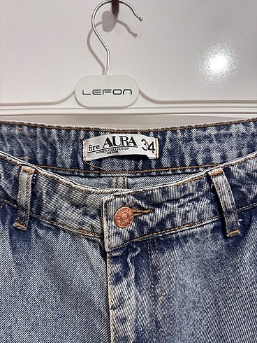 s Beden lacivert Renk Baggy jean pantolon