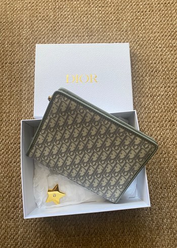 Beden Dior Gri Baskılı Kadın Clutch