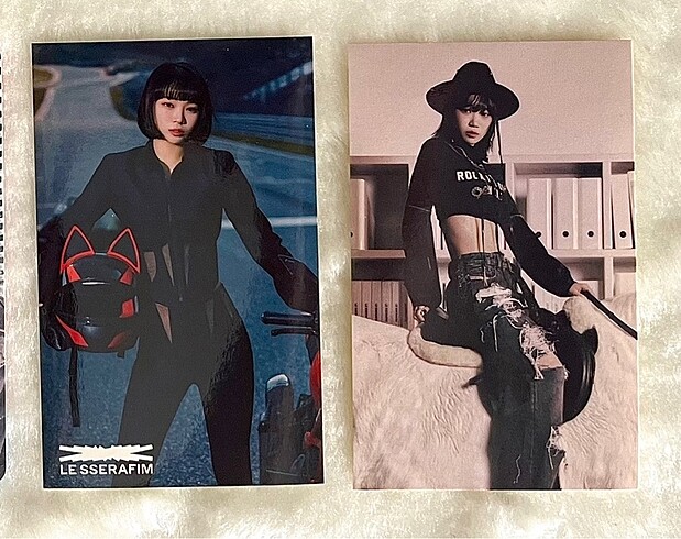 le sserafim chaewon sticker photocard