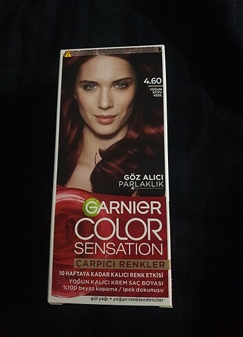 Garnier Color Sensation Yoğun Koyu Kızıl ve Parlak Lal Kızılı (2