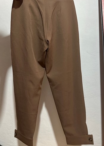 Diğer Bej Kadın Kumaş Pantolon Midi Boy